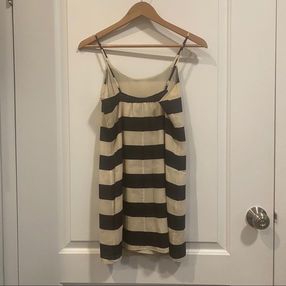Alice + Olivia Silk Striped Slip Dress - Picture 3 of 3